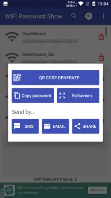 WiFi Password Show android App screenshot 0